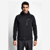 Siyah Erkek Fermuarlı Kapüşonlu Sweatshirt