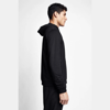 Siyah Erkek Fermuarlı Kapüşonlu Sweatshirt