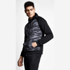 Siyah Erkek Fermuarlı Kapüşonlu Sweatshirt