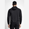 Siyah Erkek Fermuarlı Kapüşonlu Sweatshirt