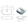 Turavit Nef 40*50 cm Oval Lavabo