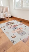 Alpin Home New Age Cocuk Halısı  Renkli Yıkanabilir Dokuma Taban Kaymaz Salon Mutfak Balkon Kilimi