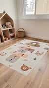 Alpin Home New Age Cocuk Halısı  Renkli Yıkanabilir Dokuma Taban Kaymaz Salon Mutfak Balkon Kilimi