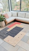 Alpin Home New Age Etnik Figürlü Renkli Yıkanabilir Dokuma Taban Kaymaz Salon Mutfak Balkon Kilimi