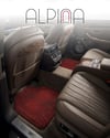 Alpina Home Etnik Desenli Kırmızı Oto Paspas Takımı 4 Parça Kaymaz Taban Yıkanabilir Dijital Baskı