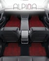 Alpina Home Etnik Desenli Kırmızı Oto Paspas Takımı 4 Parça Kaymaz Taban Yıkanabilir Dijital Baskı