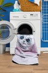 Alpina Home Lavin Balerin Kedi Figürlü Yıkanabilir Dokuma Taban Çocuk Odası Kilimi