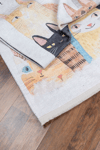 Alpina Home Lavin Kedi Figürlü Yıkanabilir Dokuma Taban Çocuk Odası Kilimi