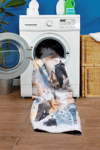 Alpina Home Lavin Kedi Figürlü Yıkanabilir Dokuma Taban Çocuk Odası Kilimi