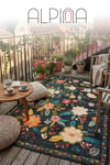 Alpina Home Lavin Yıkanabilir Dokuma Taban Renkli Salon Mutfak Balkon Çocuk Oturma Odası Kilimi