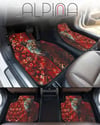 Alpina Home Leopar Desenli  Oto Paspas Takımı 4 Parça Kaymaz Taban Yıkanabilir Dijital Baskı