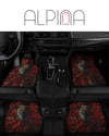 Alpina Home Leopar Desenli  Oto Paspas Takımı 4 Parça Kaymaz Taban Yıkanabilir Dijital Baskı