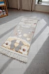 Alpina Home Özel Tasarım Kalp ve Bisiklet Figürlü Kabartma Dokulu çocuk Seccadesi 40X90 Cocuk Odası