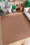 Alpina Home Stella Antrasit Jüt Hasır Model Tek Renk Dokuma Yıkanabilir Katlanabilir Toz Vermez Kilim