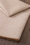 Alpina Home Stella Beyaz Jüt Hasır Model Tek Renk Dokuma Yıkanabilir Katlanabilir Toz Vermez Kilim
