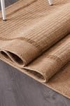 Alpina Home Stella Jut Hasır Model Tek Renk Dokuma Yıkanabilir Katlanabilir Toz Vermez Kilim