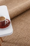 Alpina Home Stella Jut Hasır Model Tek Renk Dokuma Yıkanabilir Katlanabilir Toz Vermez Kilim
