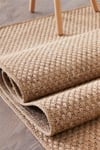 Alpina Home Stella Jut Hasır Model Tek Renk Dokuma Yıkanabilir Katlanabilir Toz Vermez Kilim