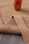 Alpina Home Stella Jut Hasır Model Tek Renk Dokuma Yıkanabilir Katlanabilir Toz Vermez Kilim