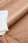 Alpina Home Stella Jut Hasır Model Tek Renk Dokuma Yıkanabilir Katlanabilir Toz Vermez Kilim