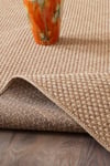 Alpina Home Stella Jut Hasır Model Tek Renk Dokuma Yıkanabilir Katlanabilir Toz Vermez Kilim