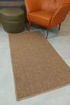 Alpina Home Stella Terra Jüt Hasır Model Tek Renk Dokuma Yıkanabilir Katlanabilir Toz Vermez Kilim