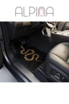 Alpina Home Yılan Desenli Oto Paspas Takımı 4 Parça Kaymaz Taban Yıkanabilir Dijital Baskı