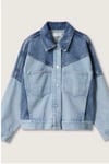  Orijinal Marka Oversize Çift Renk Denim Ceket