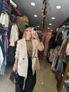  Süet Bej Blazer Ceket