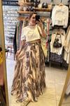 Batik Desen Astarlı Etek 