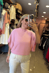 Dantelli Bluz Pembe