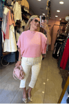 Dantelli Bluz Pembe