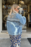 İşleme Detay Denim Mont