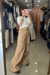 Kargo Cep Camel Pantolon