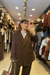 M.D Kahve Blazer Ceket