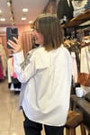 Manşet Detay Çizgili Poplin Gömlek
