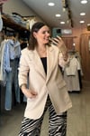 Marka Muadili Krem Blazer