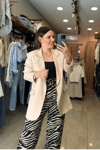 Marka Muadili Krem Blazer