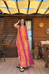 Maxi Batik Elbise Fuşya