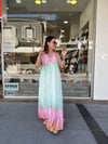 Maxi Batik Elbise pembe&yeşil