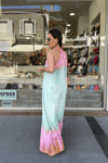 Maxi Batik Elbise pembe&yeşil