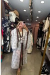 Nakış İşlemeli Kimono Beyaz