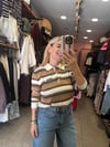 Polo Yaka Çizgili Triko