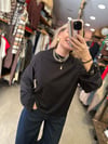 Siyah Oversize İspanyol Kol Basic T-Shirt