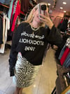 Siyah Yazı Basılı Oversize T-Shirt