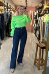 Zara İspanyol Paça jean - lacivert