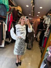 Zebra Desen Midi Kalem Etek