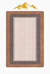 Modern Desenli Dijital Baskı Kaymaz Taban Halı H0270