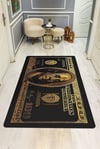 Modern Dolar Desen Dijital Baskı Kaymaz Taban Halı H0170