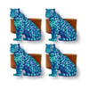 8x8 cm 4 Parça Peçete Halka Takımı